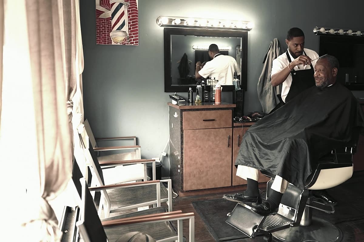 Barberstol i salonen